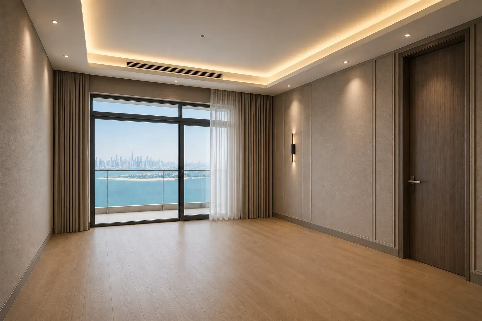 Residential interior before smart home automation integration
