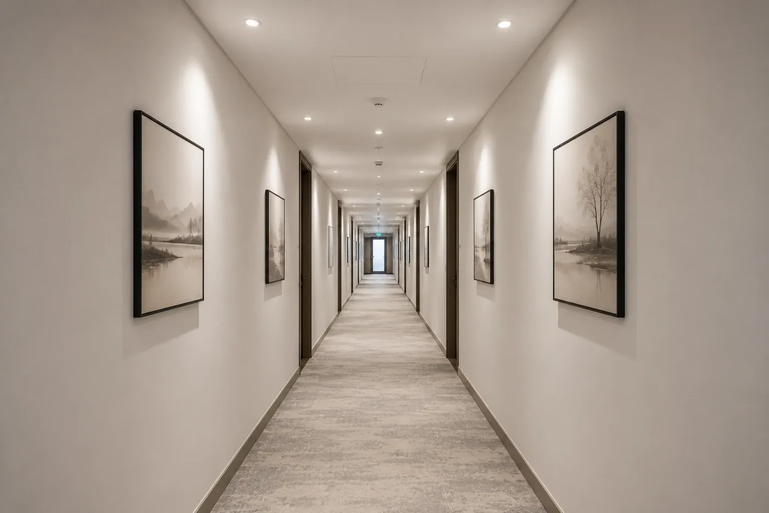 Interior wall before professional wallpaper installation