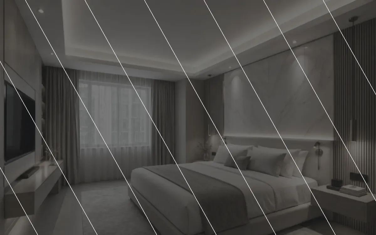 Interior wall and ceiling before WPC finish installation
